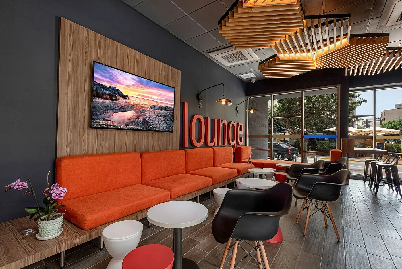 Lobby del hotel ibis budget Lima Miraflores