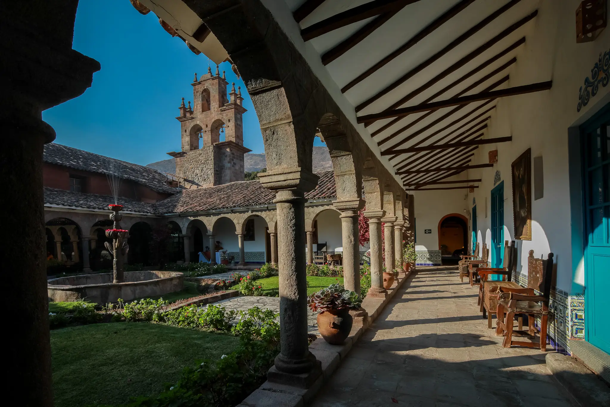 Patio Principal en el hotel San Agustín Monasterio de la Recoleta