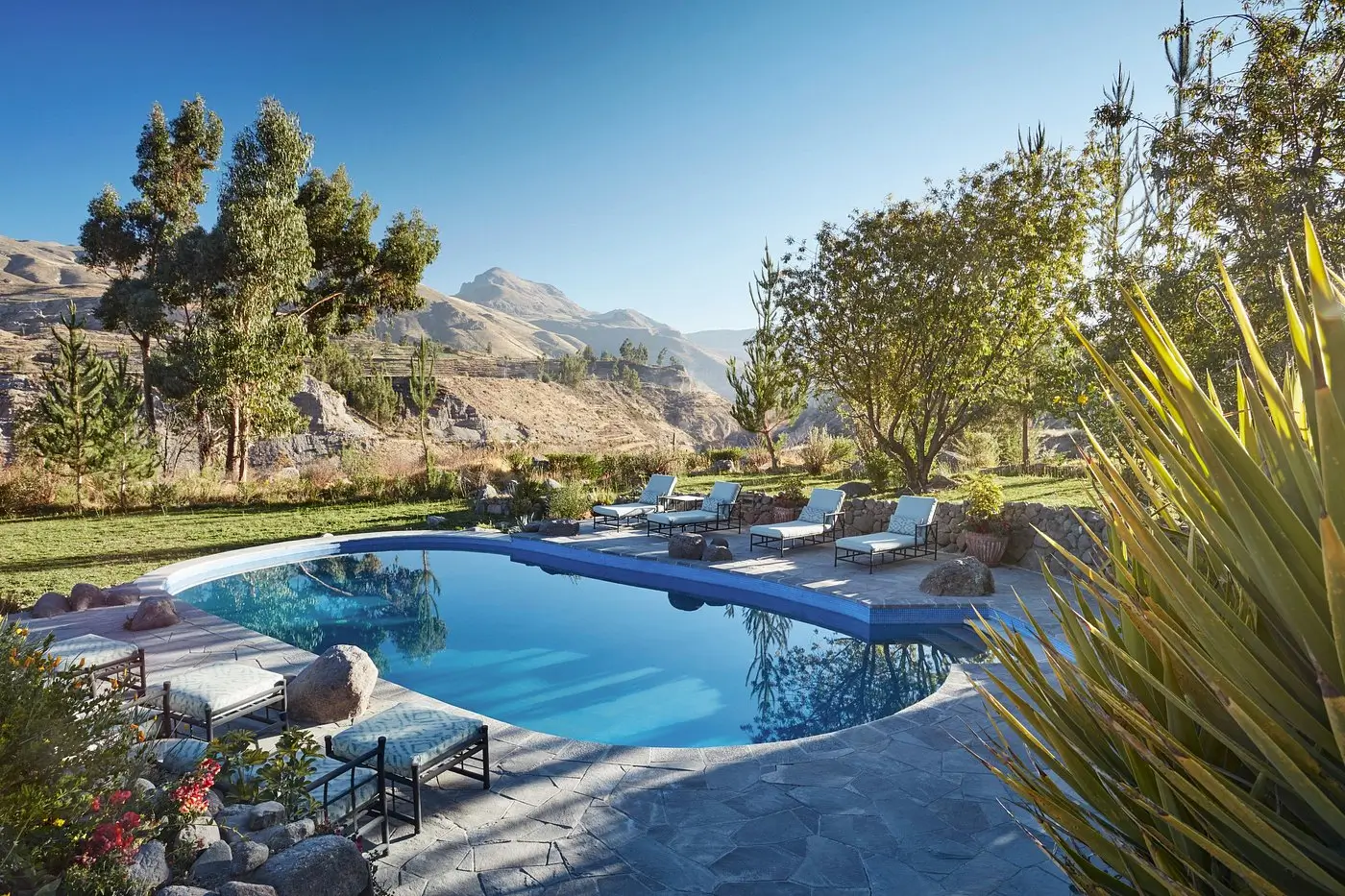 Piscina del hotel Las Casitas del Colca - Belmond Hotel.