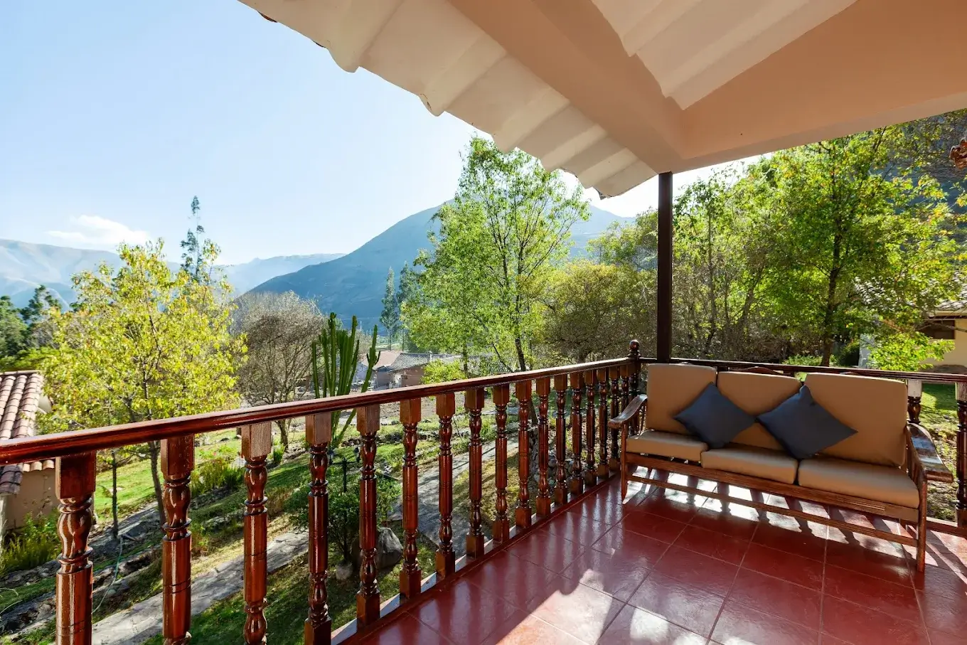 Terraza de la habitación del hotel Inti Punku Valle Sagrado Hotel